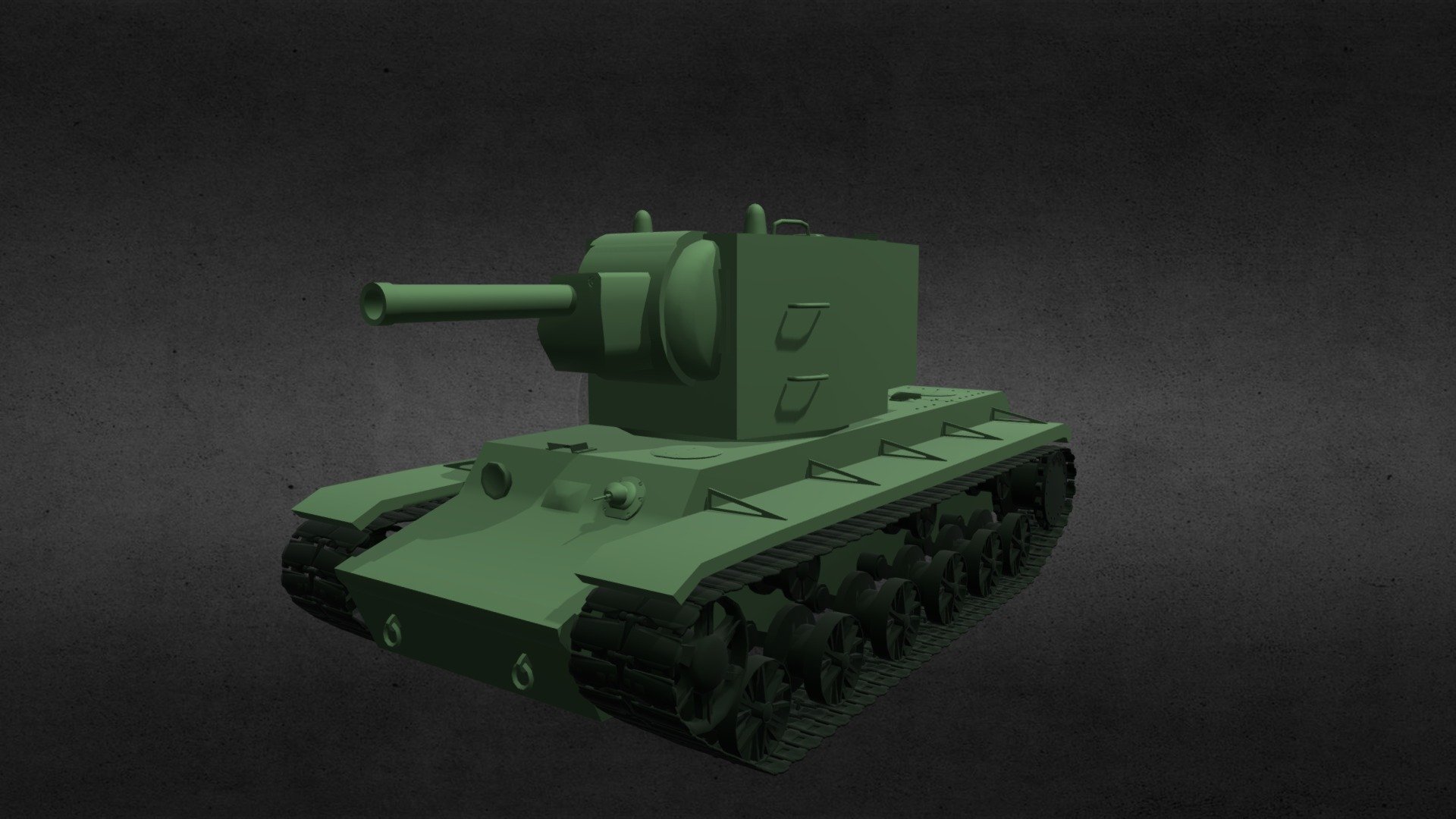 Kliment Voroshilov KV2 Tank - 3D Model By Pedro Trevisol (@mr.trevisol1 ...