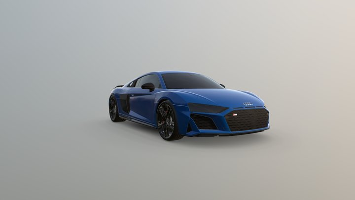 2019 Audi r8 V10 Performance Quattro 3D Model