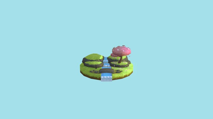 Zen Island 3D Model