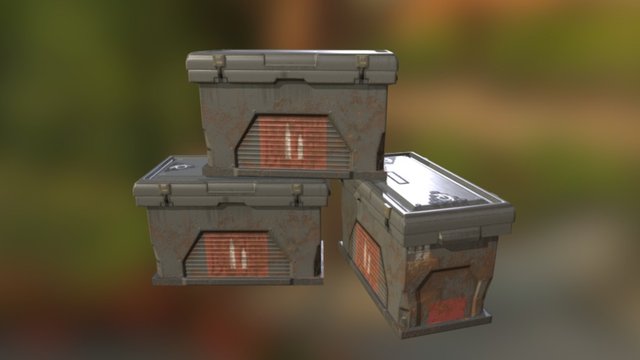 Ammo Boxes 3D Model