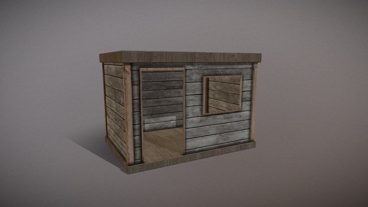Lowpoly Shed – Free 3D Model STL