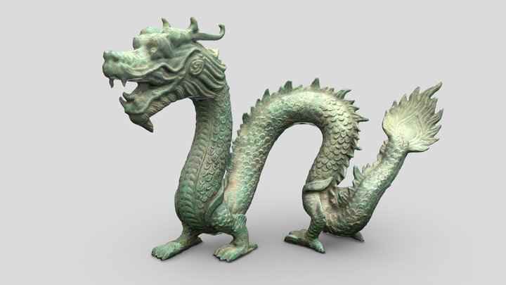 Chinese Dragon Miniature 3D Model