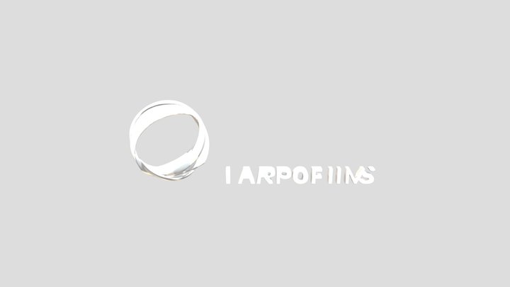 A metallic ring logo 3D Model
