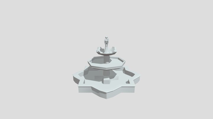 Park Fountain 3D Model