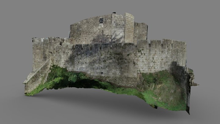 Castelo Feira_Troço_Muralha_Sudoeste 3D Model