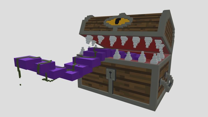 Minecraft - Mimic Chest 3D Model
