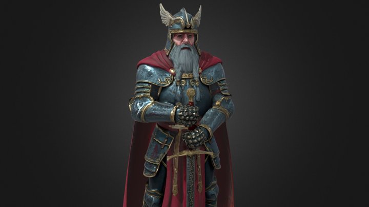 Ancient Germanic Warrior King