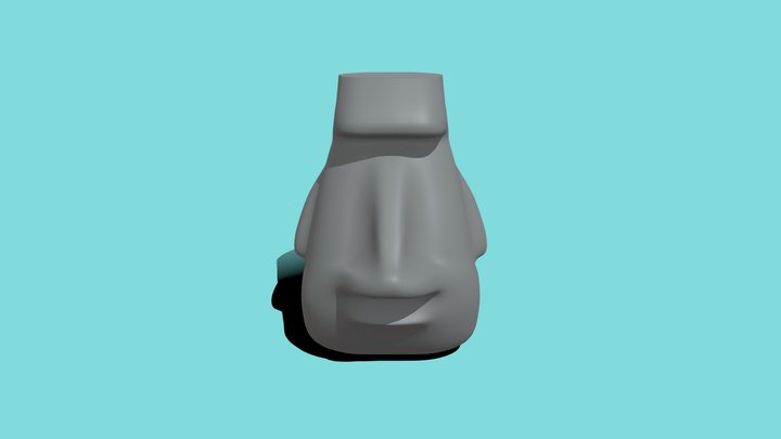 Free STL file Emoticon moai 🗿・3D printing template to download