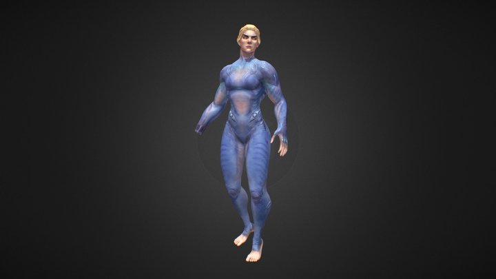 Samus Aran Zero Suit 3D Model
