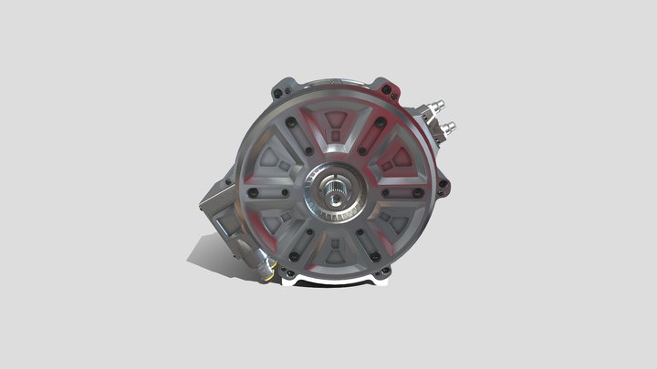 Raxialfluss-Motor 3D Model