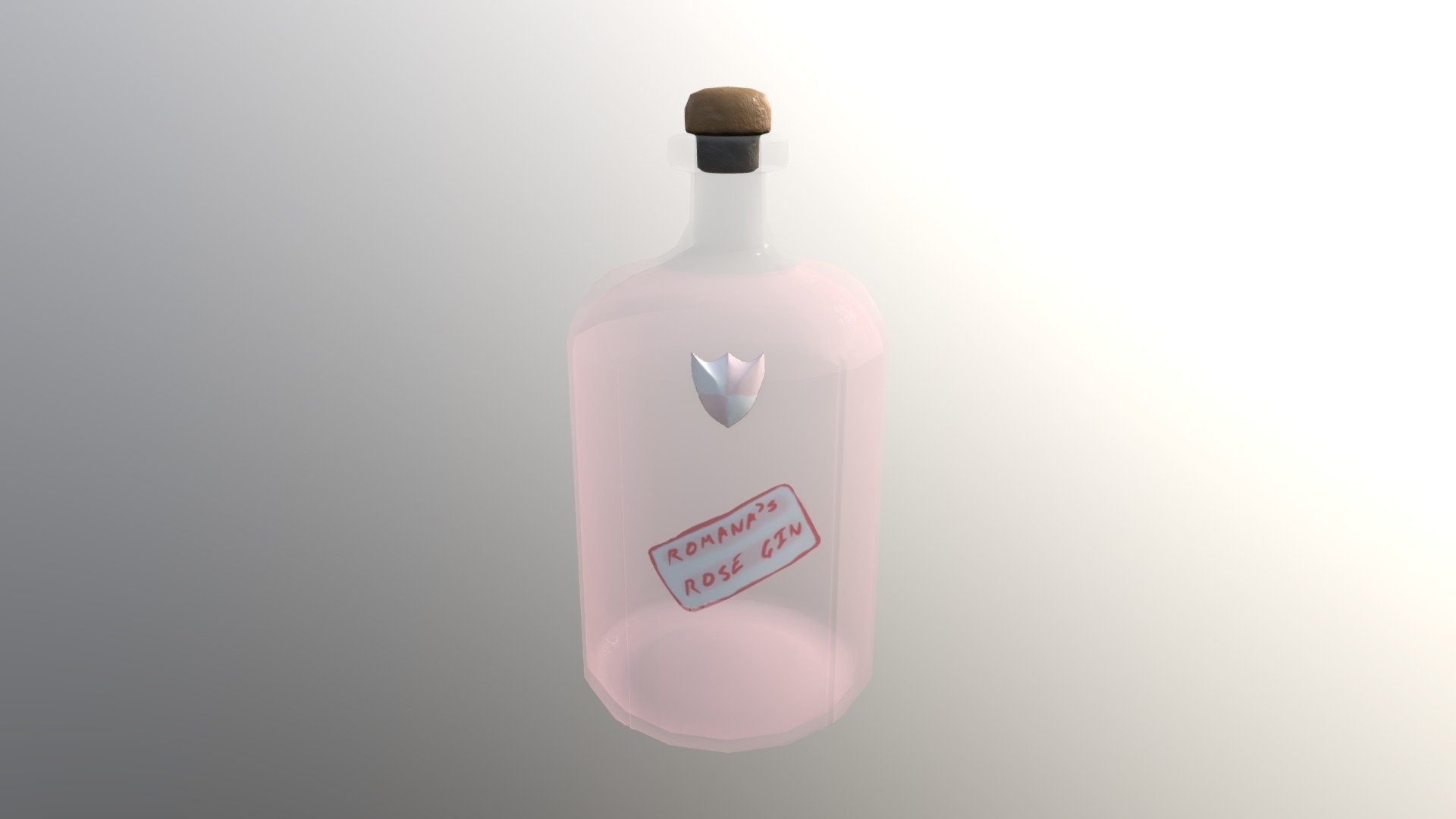 Rose Gin Bottle