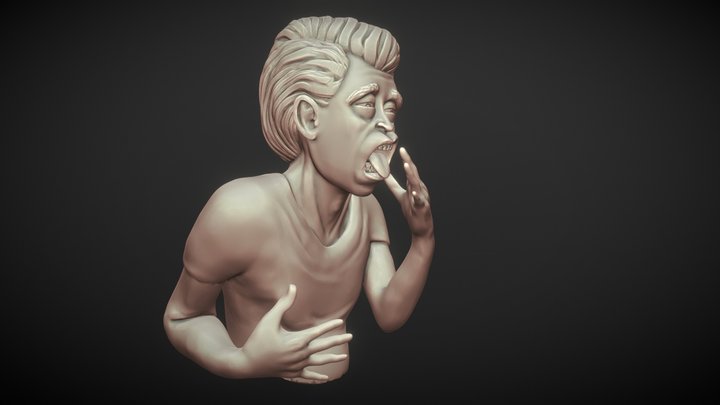 Day 10 - Disgust #sculptjanuary2018 3D Model
