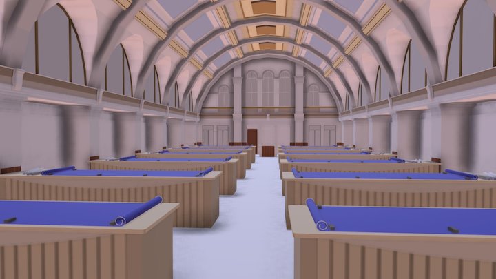 Titanic's drawing offices (wip) 3D Model