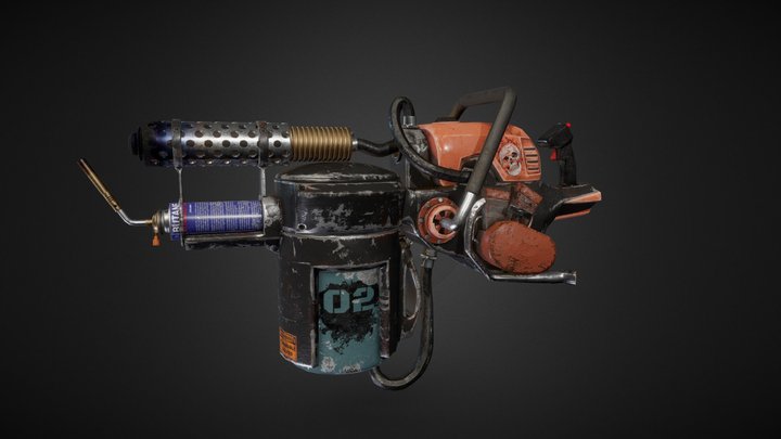 Rustborn_flamethrower_GAP 3D Model