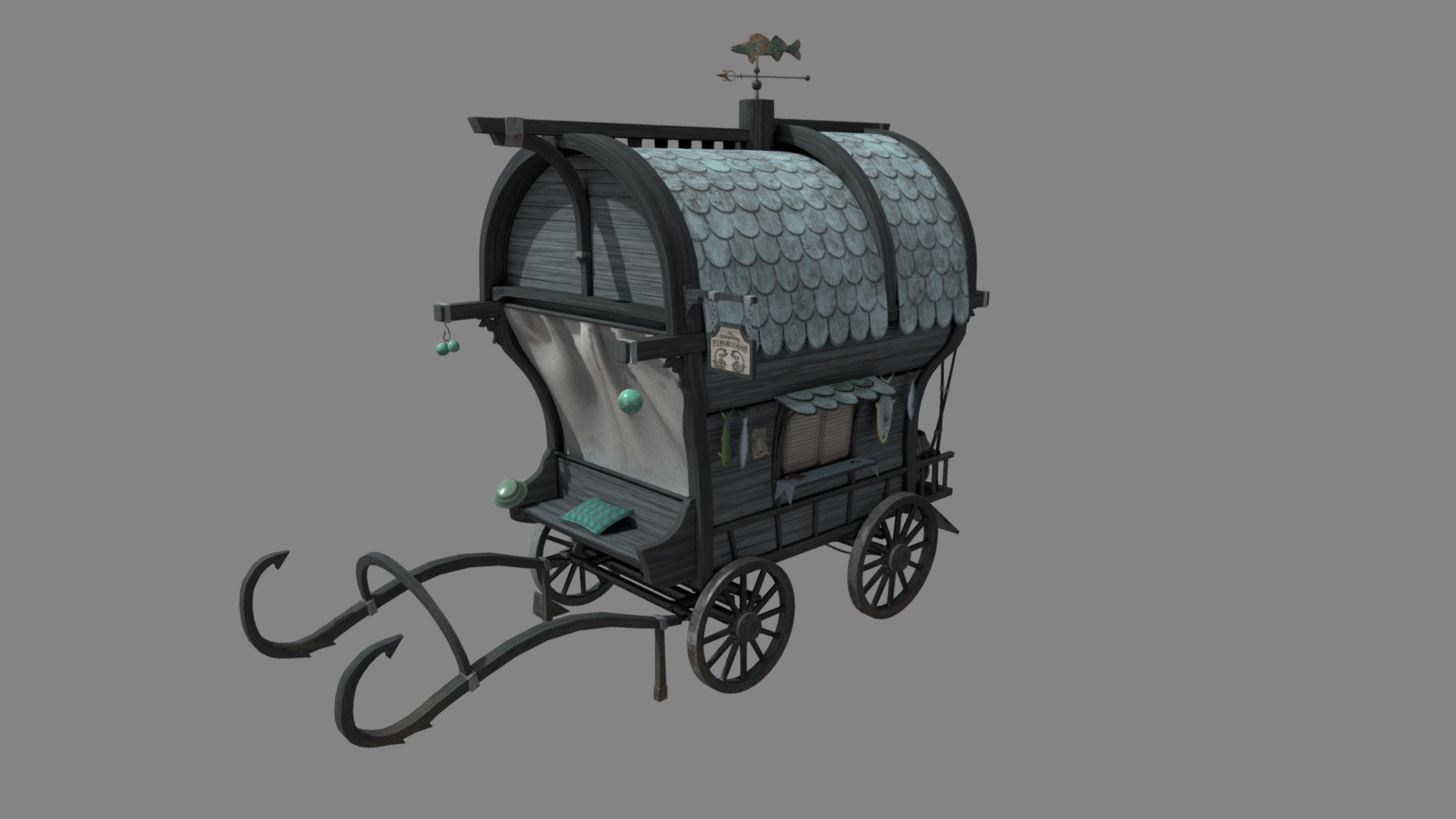 caravan_textured - 3D model by willow.campbell [c7affc0] - Sketchfab