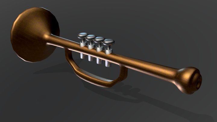 4- Pin_ Trumpet – Free 3D Model STL