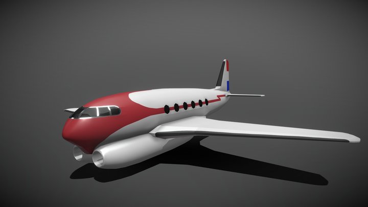 Fokker F26 3D Model