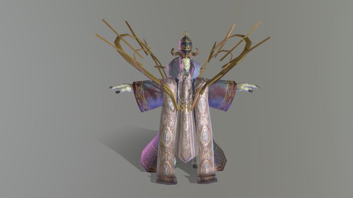 Goat Bishop 3D Model