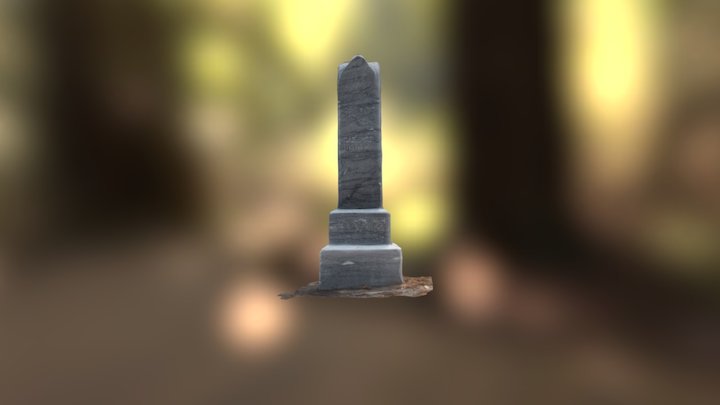 Bumby grave marker 3D Model