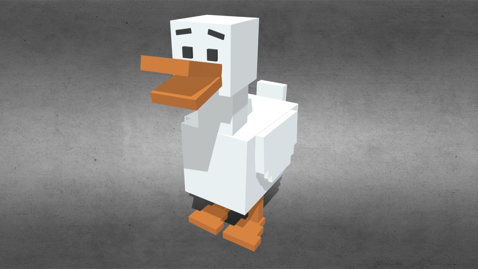 Simple and Blocky Duck - Buy Royalty Free 3D model by Que3D (@que_3d ...