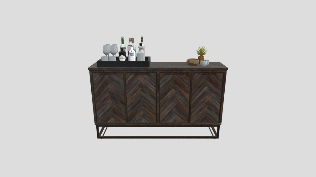 Aspen Dark Tone Credenza