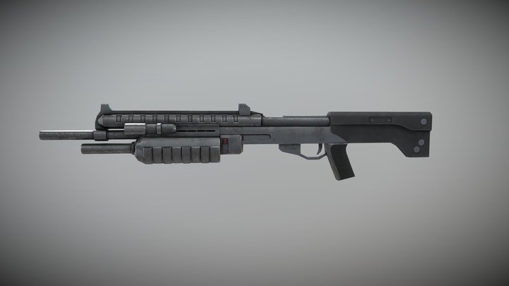 Shotgun - M45 3D Model