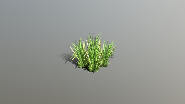 Low Poly Grass – Modello 3D gratuito STL