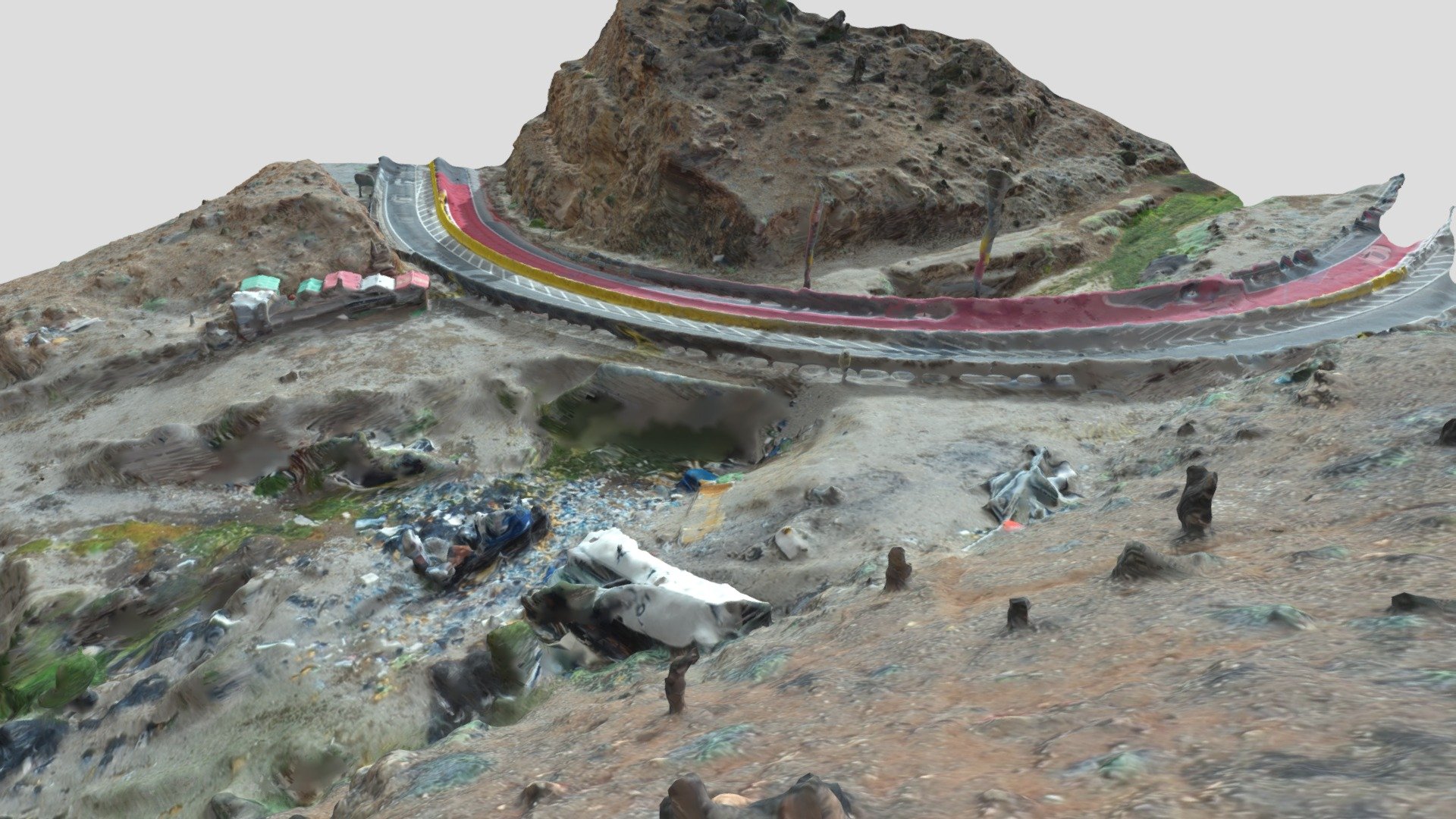 Curva km 3, Ruta B-710, Cuesta Paposo