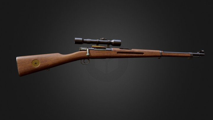 SWEDISH M/41B SNIPER 3D Model