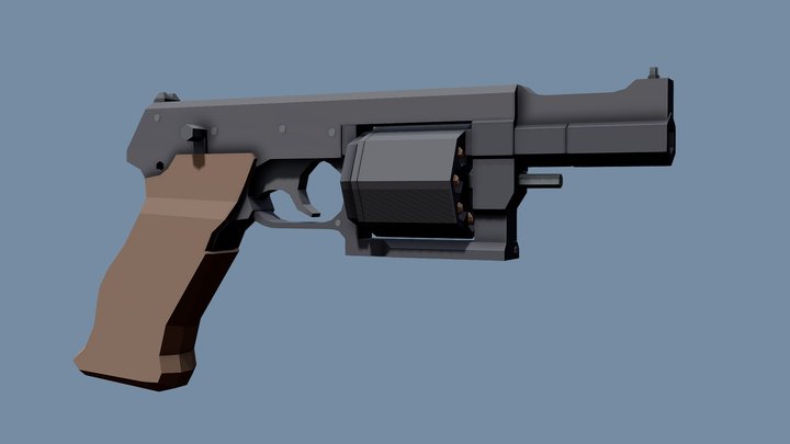 Low-Poly Mateba MTR-8