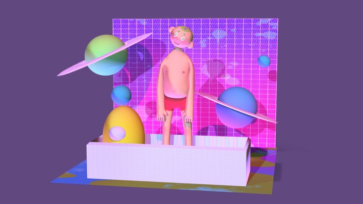 high on space 3D Model
