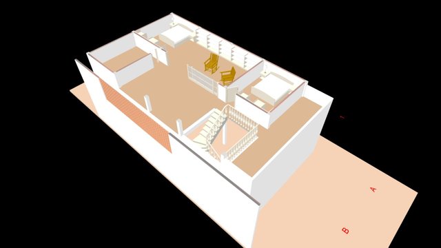 Nhà Nghệ An _ bóc mái 3D Model