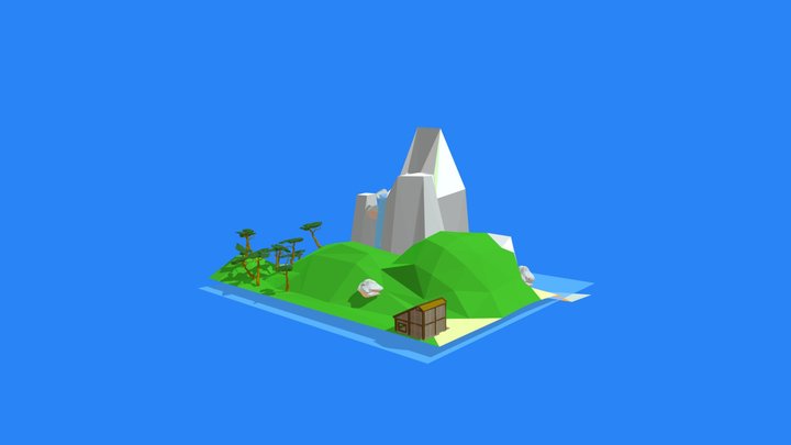 My first Island 3D Model