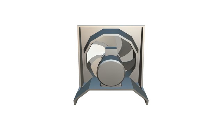 Aksialvifte 3D Model