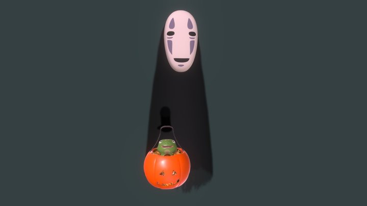 No Face Halloween 3D Model