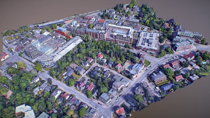Hamburg City District 3D Scan 3D Model