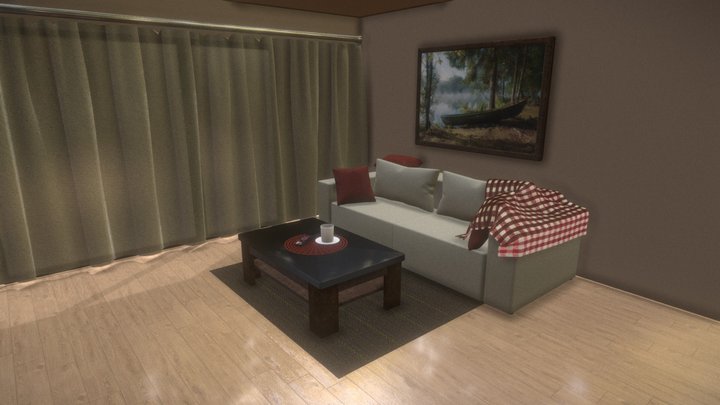 Simple interior visualisation 3D Model