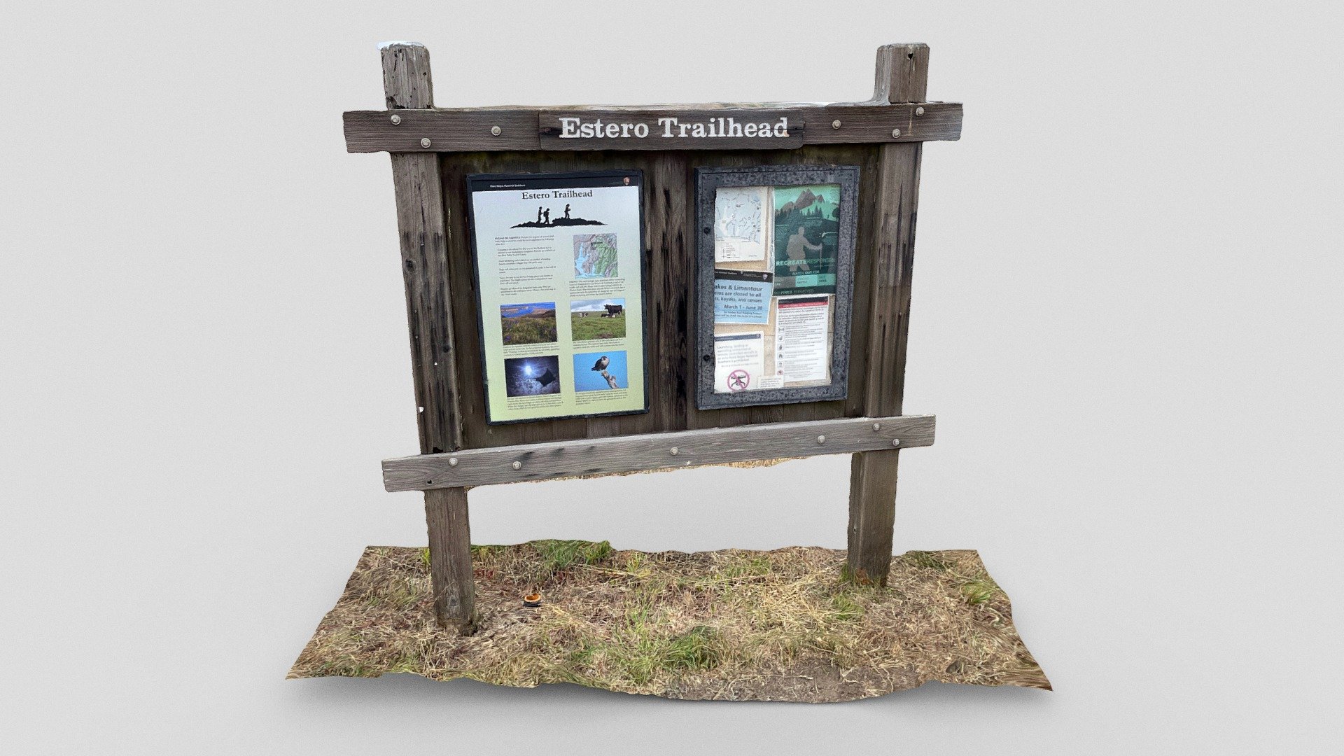 Estero Trailhead sign (WE in Point Reyes)