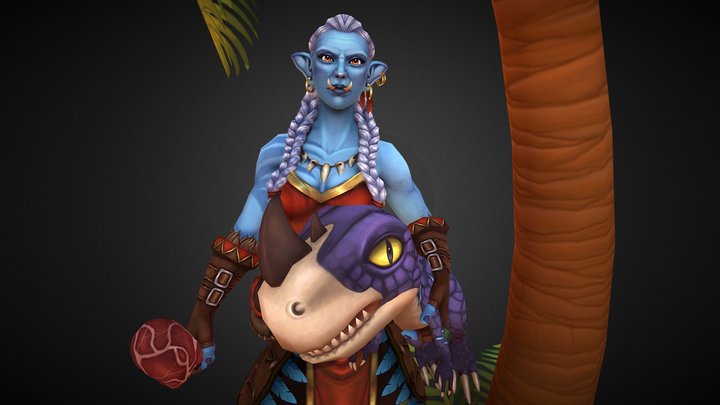 Raptor Rancher "Dinner time" - WoW fanart 3D Model