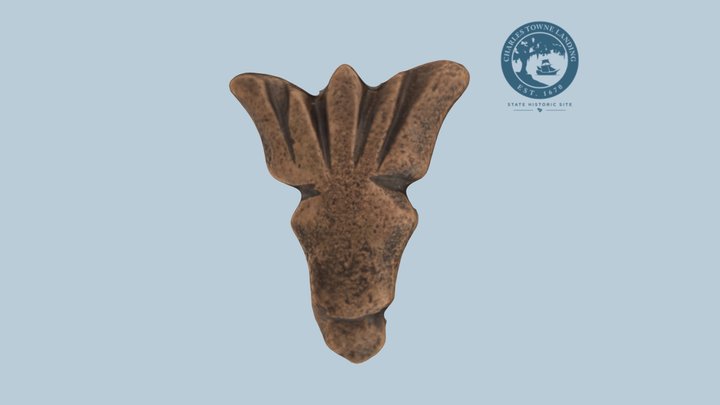 17th c. copper adornment, Charles Towne Landing 3D Model