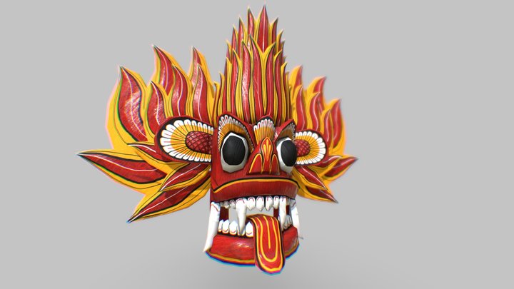 Raskha Mask _Sri Lanka (YAKA muna) 3D Model