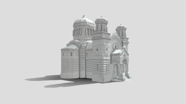 Macheta bisericii Nicolae Vladica, Bucuresti 3D Model
