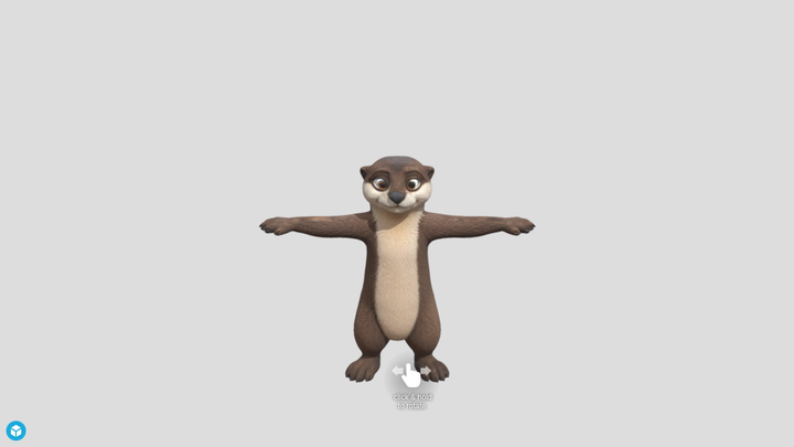 Standing Otter Character - Meshi vs SupaVoxel