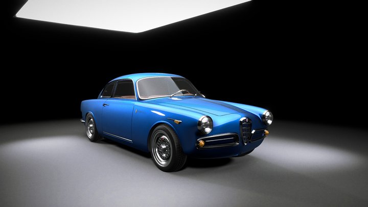 1959 Alfa Romeo Giulietta Sprint 3D Model