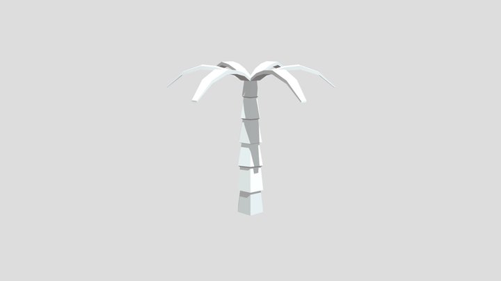 Low-Poly Plam Tree – Free 3D Model STL