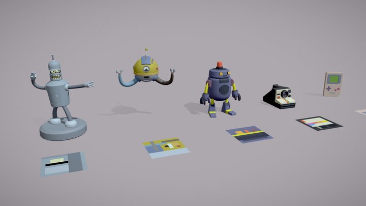 hw Blocking_secondary forms and coloring 3D Model