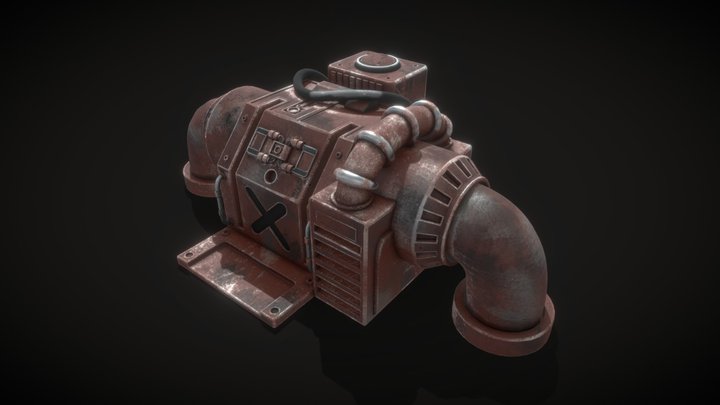 Steam Punk Engine 3D Model