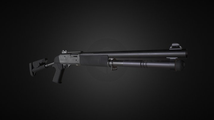 Benelli M4 3D Model