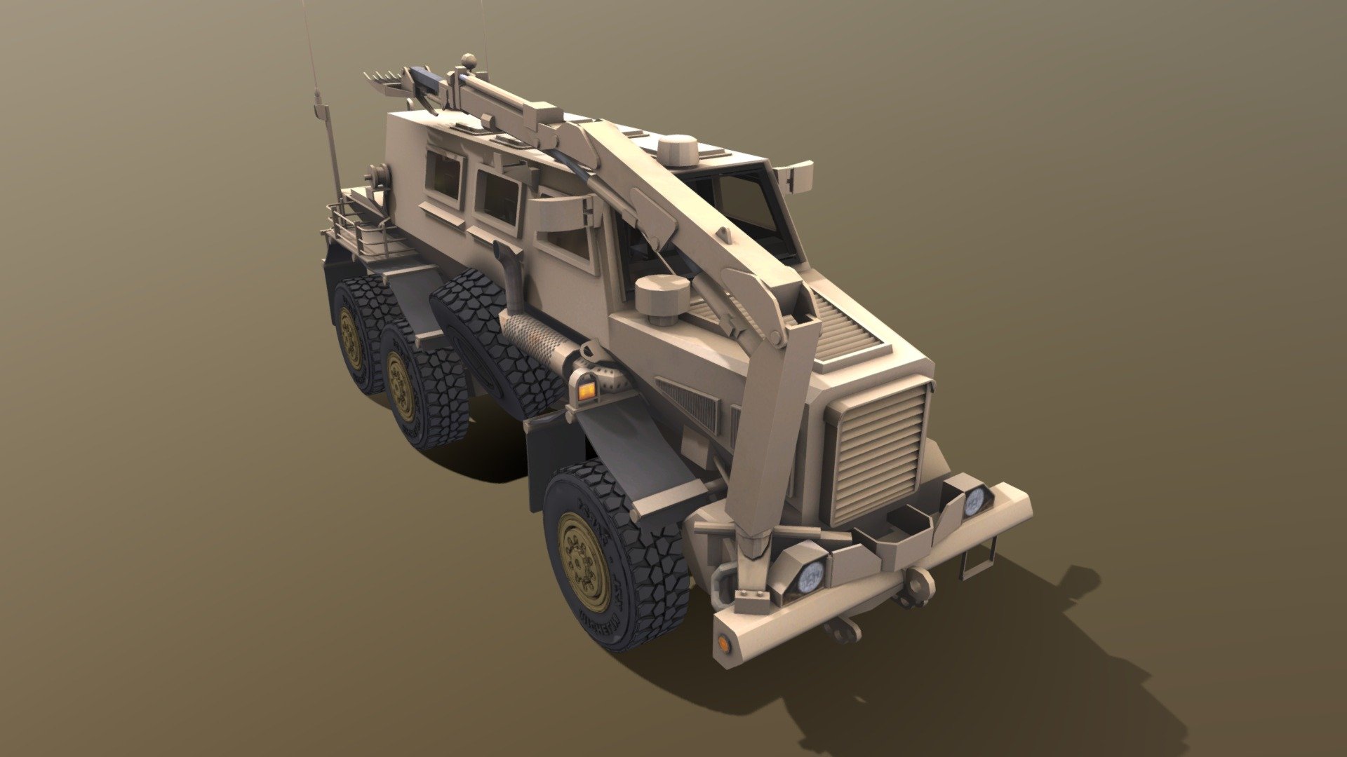 Buffalo MRAP - Download Free 3D model by 42manako [c7c02f3] - Sketchfab