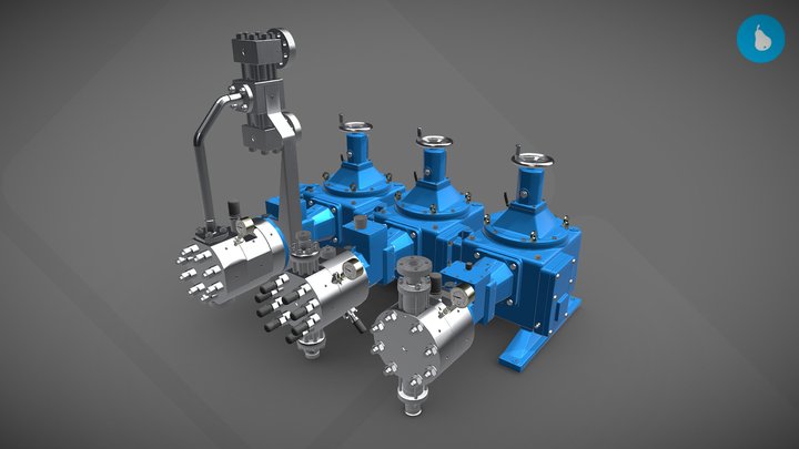 LEWA Pump 3D Model
